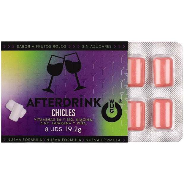 Chewing-gum WUG - Gueule de bois après l'alcool 8 unités