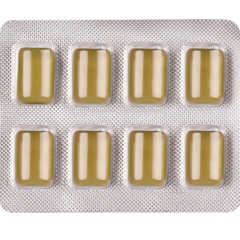 WUG DIET - Chewing-gum fonctionnel sans sucre à la menthe, plaquette thermoformée de 8 pièces