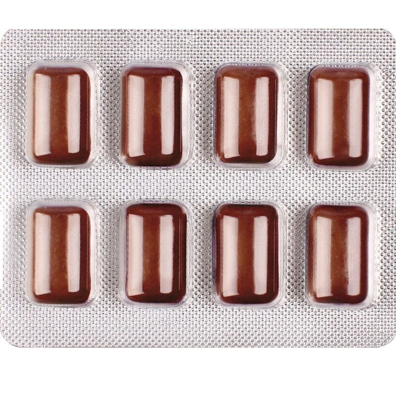 WUG POWER UP – Chewing-gum fonctionnel à la caféine et au café, blister de 8 pièces
