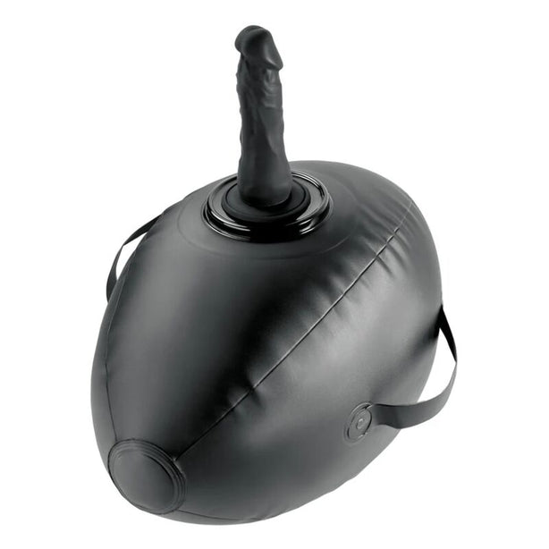 FETISH FANTASY SERIES - BODY DOCK BOULE GONFLABLE AVEC GODEMICHET NOIR 41,9 CM
