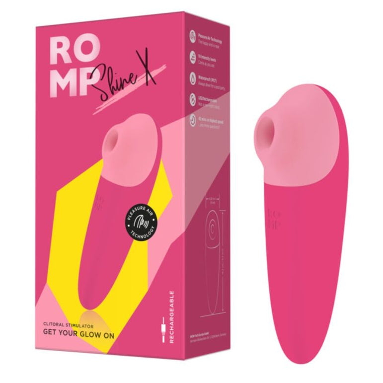 ROMP - SHINE X SUCCION CLITORIALE 10 NIVEAUX ROSE
