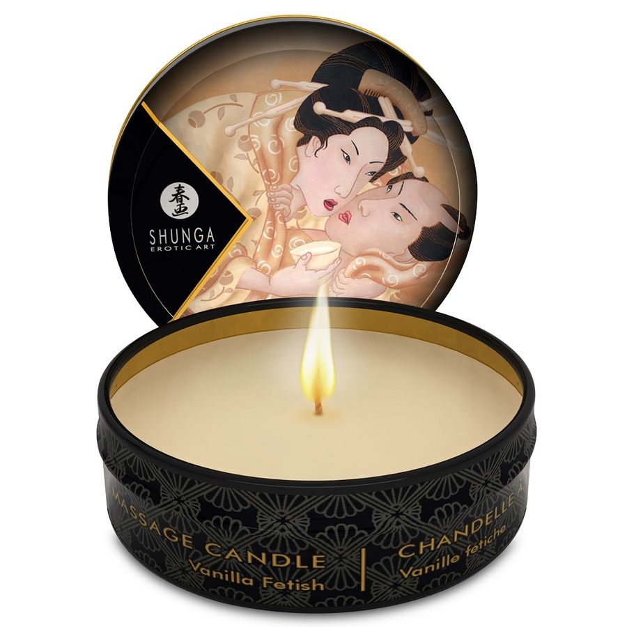 SHUNGA - MINI CARESSE À LA BOUGIE PRÉSENTOIR BOUGIES DE MASSAGE 24 UNITÉS