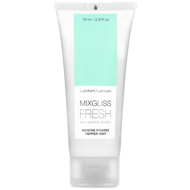 MIXGLISS - LUBRIFIANT BASE D'EAU EFFET FROID SAVEUR MENTHE 70 ML