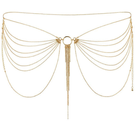 BIJOUX - MAGNIFIQUE BIJOU CHAÎNE MÉTAL POUR TAILLE DORÉE