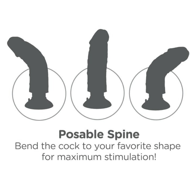 KING COCK - GODE VIBRATEUR 23 CM NATUREL