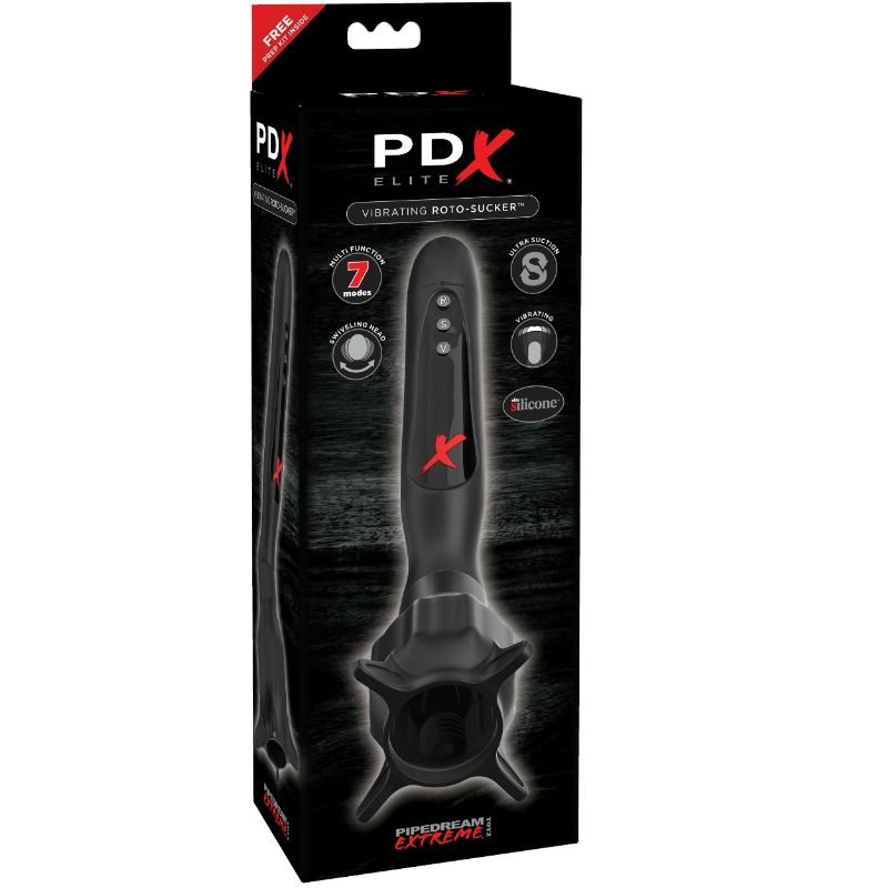 PDX ELITE - STIMULATEURS VIBRANTS AVEC ASPIRATION ROTO-SUCKER