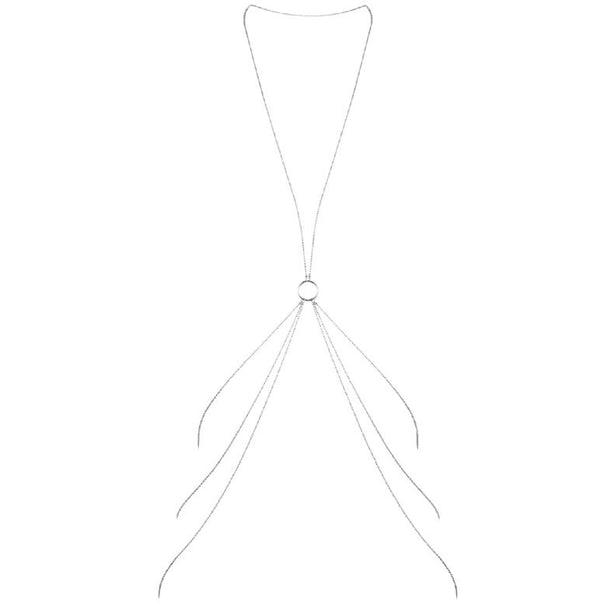 BIJOUX - MAGNIFIQUE CHAÎNES MÉTALLIQUES POUR LE CORPS 8 ARGENT
