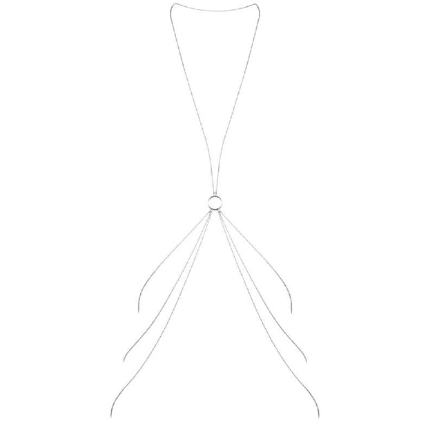 BIJOUX - MAGNIFIQUE CHAÎNES MÉTALLIQUES POUR LE CORPS 8 ARGENT