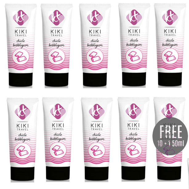 KIKÍ TRAVEL - LUBRIFIANT SAVEUR GOMME 50ML 10 + 1 OFFERT