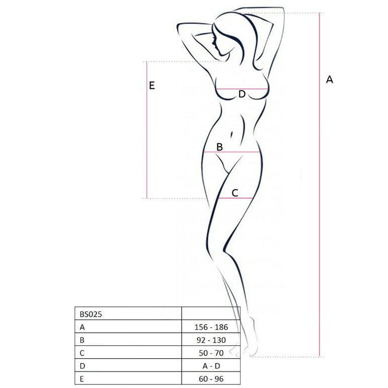 PASSION - FEMME BS025 BODYSTOCKING NOIR STYLE ROBE TAILLE UNIQUE