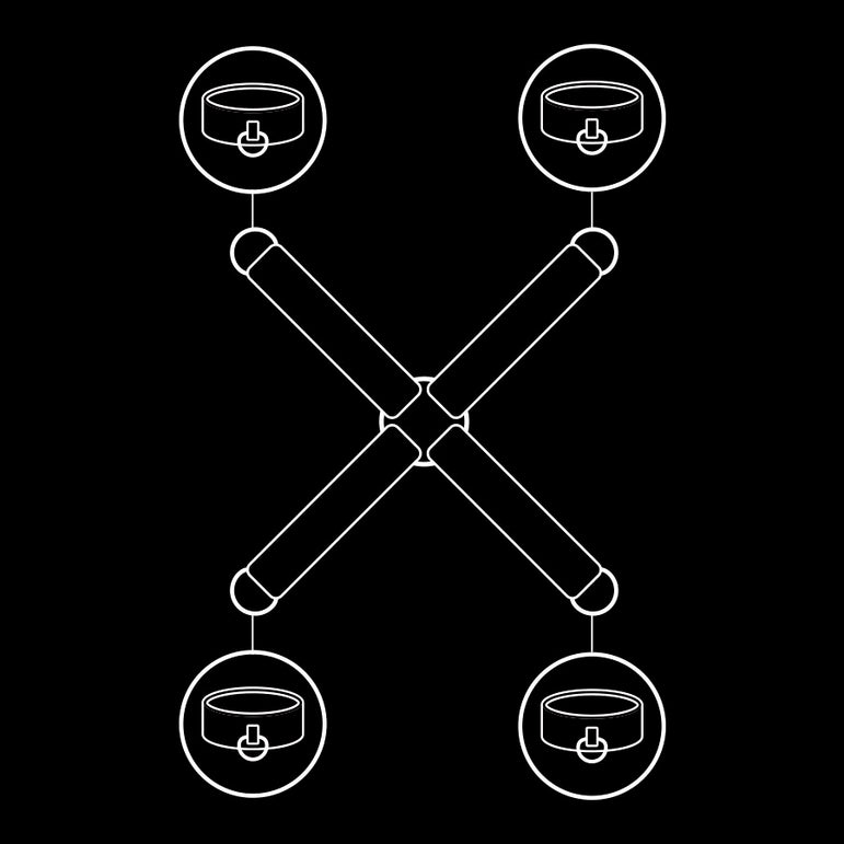 FETISH SUBMISSIVE - UNION DE MENOTTES EN CUIR VÉGAN
