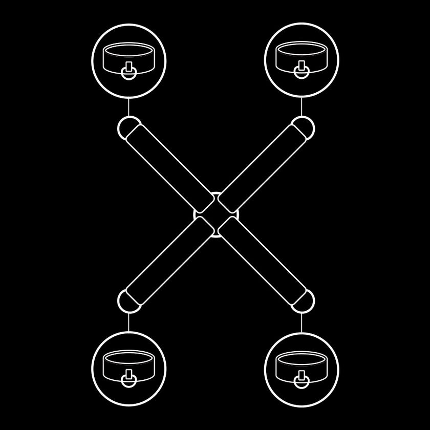 FETISH SUBMISSIVE - UNION DE MENOTTES EN CUIR VÉGAN