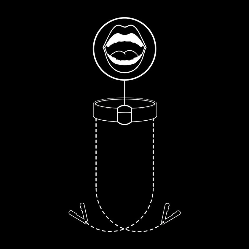 FETISH SUBMISSIVE - ANNEAU BILLON AVEC PINCES  TÉLÉMON