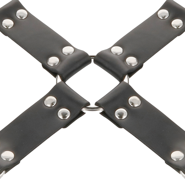 DARKNESS - MENOTTES EN CUIR POUR PIEDS ET MAINS NOIR