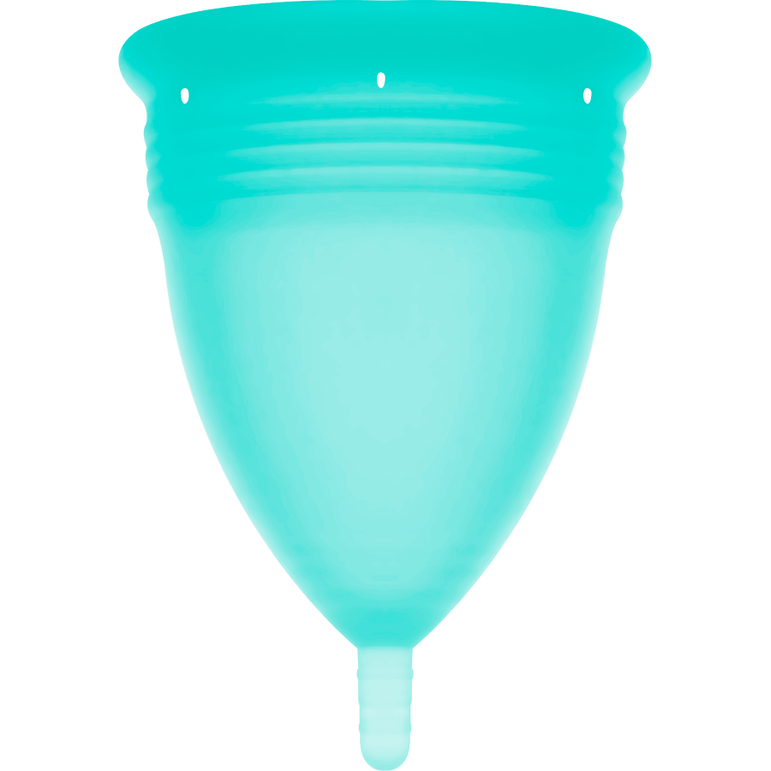STERCUP - COUPE MENSTRUELLE EN SILICONE FDA AIGUE-MARINE - TAILLE L