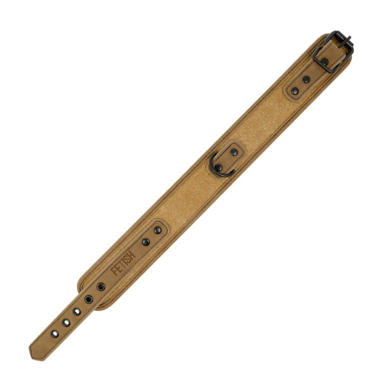 FETISH SUBMISSIVE ORIGIN - COLLIER CHAÎNE DOUBLÉE DE NÉOPRÈNE